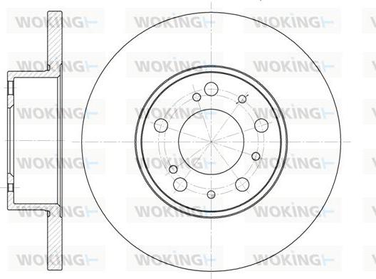 Woking D6334.00 - Əyləc Diski furqanavto.az