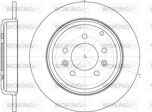 Woking D6330.00 - Əyləc Diski furqanavto.az