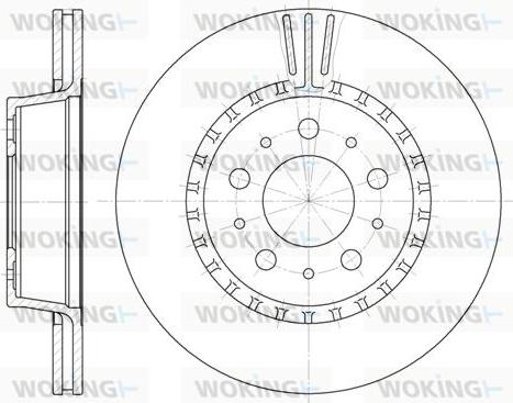 Woking D6325.10 - Əyləc Diski furqanavto.az