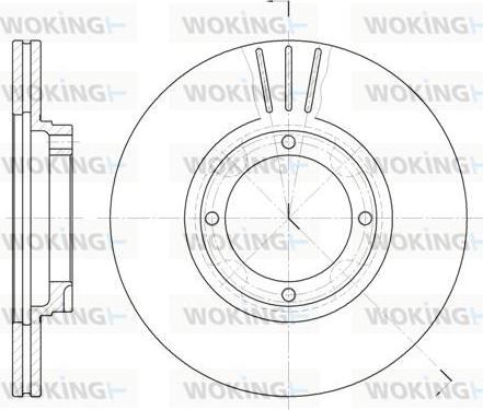 Woking D6374.10 - Əyləc Diski furqanavto.az