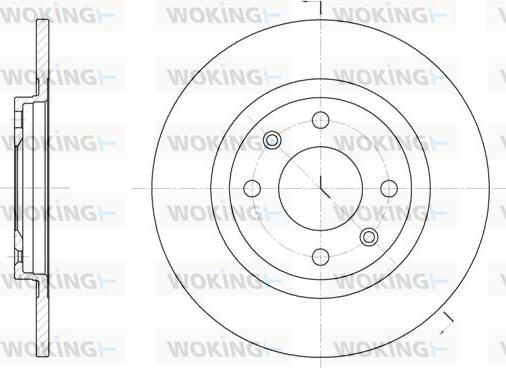 Woking D6241.01 - Əyləc Diski furqanavto.az