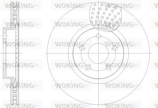 Woking D62549.10 - Əyləc Diski furqanavto.az