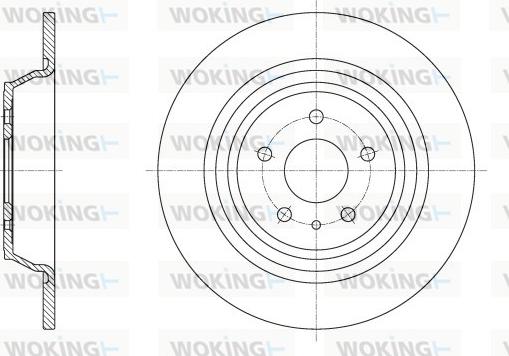 Woking D62516.00 - Əyləc Diski furqanavto.az