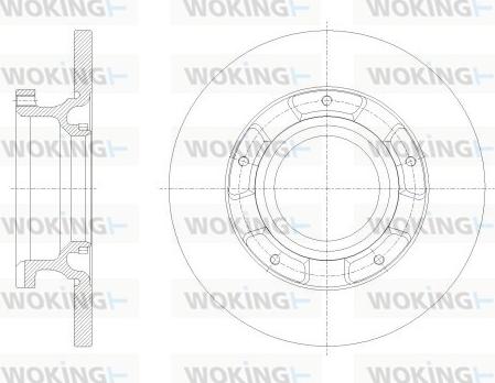 Woking D62534.00 - Əyləc Diski furqanavto.az