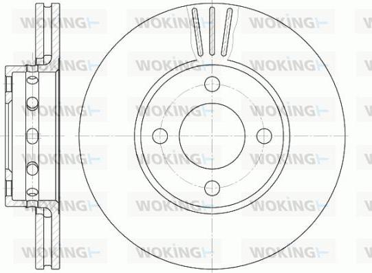 Woking D6267.10 - Əyləc Diski furqanavto.az