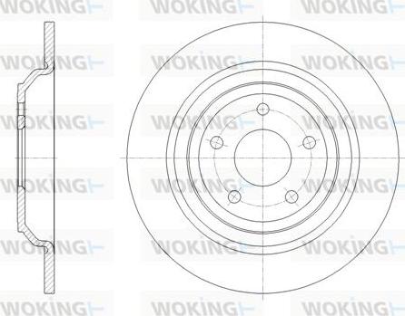 Woking D62095.00 - Əyləc Diski furqanavto.az