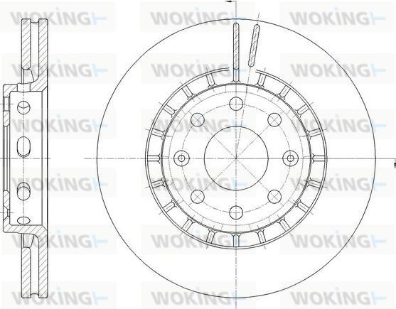 Woking D62090.10 - Əyləc Diski furqanavto.az