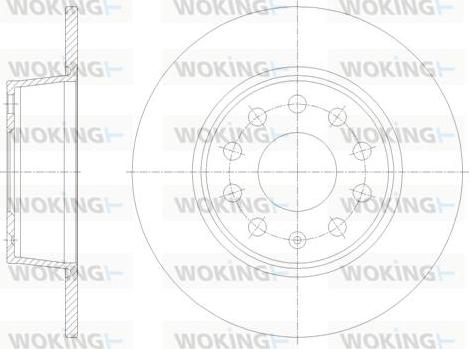 Woking D62098.00 - Əyləc Diski furqanavto.az