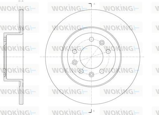 Woking D62055.00 - Əyləc Diski furqanavto.az