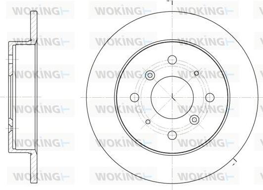 Woking D6208.00 - Əyləc Diski furqanavto.az