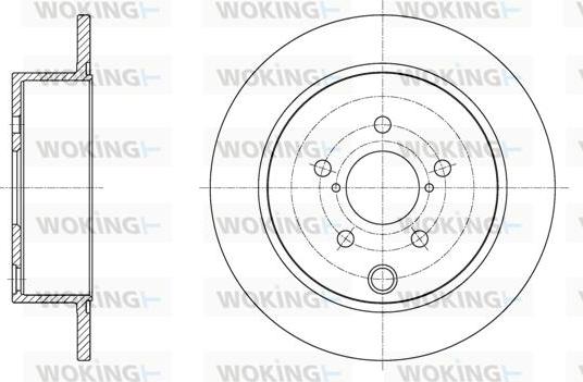 Woking D62034.00 - Əyləc Diski furqanavto.az