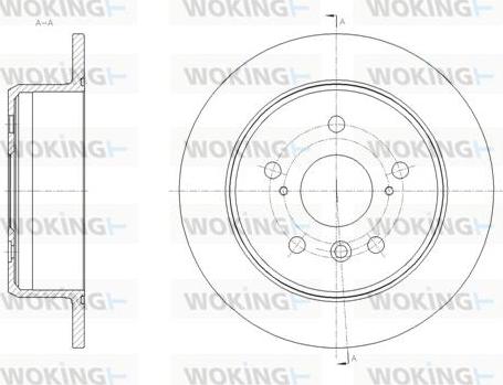 Woking D62033.00 - Əyləc Diski furqanavto.az