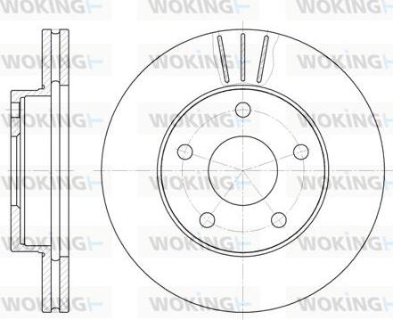 Woking D6214.10 - Əyləc Diski furqanavto.az