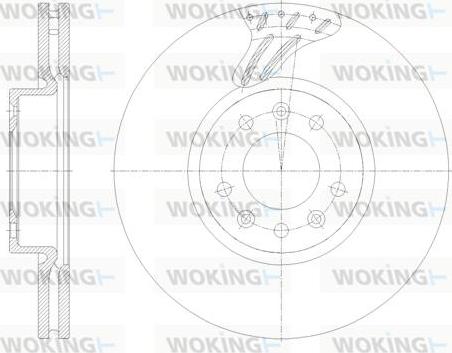 Woking D62122.10 - Əyləc Diski furqanavto.az