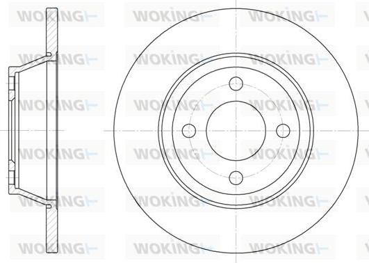 Woking D6287.00 - Əyləc Diski furqanavto.az