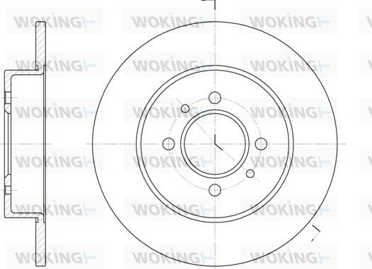 Woking D6239.00 - Əyləc Diski furqanavto.az