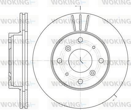 Woking D6225.10 - Əyləc Diski furqanavto.az