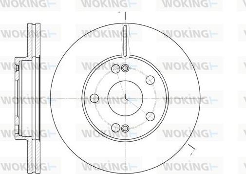 Woking D6227.11 - Əyləc Diski furqanavto.az