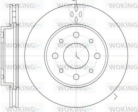 Woking D6745.10 - Əyləc Diski furqanavto.az