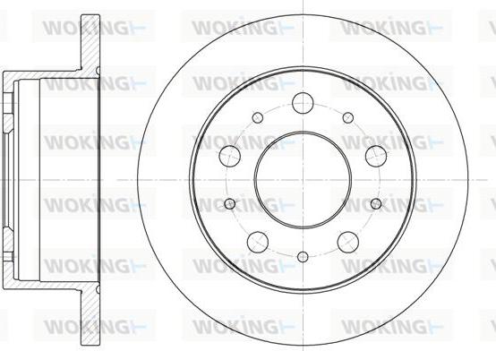 Woking D6741.00 - Əyləc Diski furqanavto.az