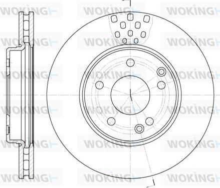 Woking D6751.10 - Əyləc Diski furqanavto.az