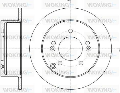 Woking D6766.00 - Əyləc Diski furqanavto.az