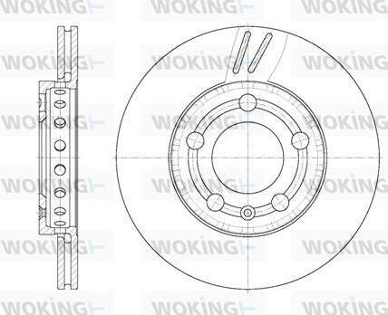 Woking D6709.10 - Əyləc Diski furqanavto.az