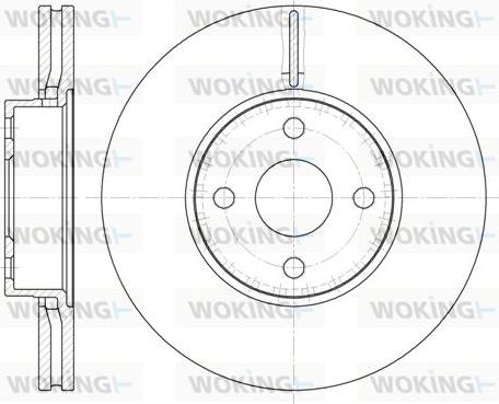 Woking D6704.10 - Əyləc Diski furqanavto.az