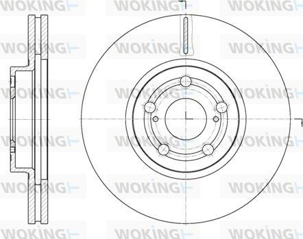 Woking D6701.10 - Əyləc Diski furqanavto.az