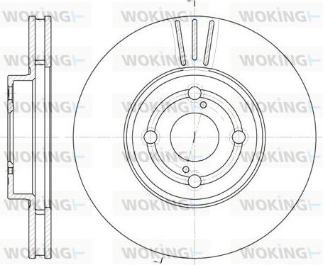 Woking D6703.10 - Əyləc Diski furqanavto.az