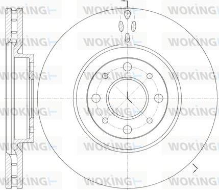 Woking D6734.10 - Əyləc Diski furqanavto.az