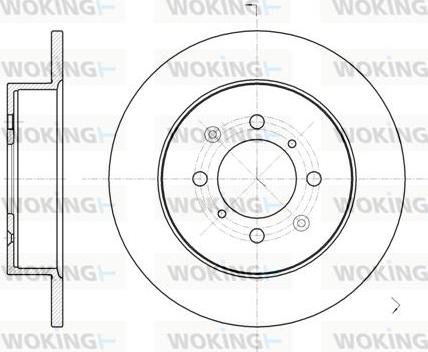 Woking D6732.00 - Əyləc Diski furqanavto.az