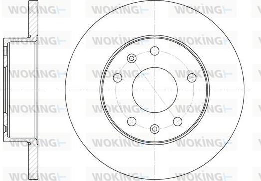 Woking D6721.00 - Əyləc Diski furqanavto.az