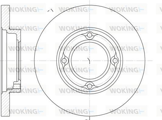 Woking D6770.00 - Əyləc Diski furqanavto.az