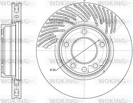 Woking D6773.10 - Əyləc Diski furqanavto.az