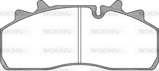 Woking JSA 13543.10 - Əyləc altlığı dəsti, əyləc diski furqanavto.az