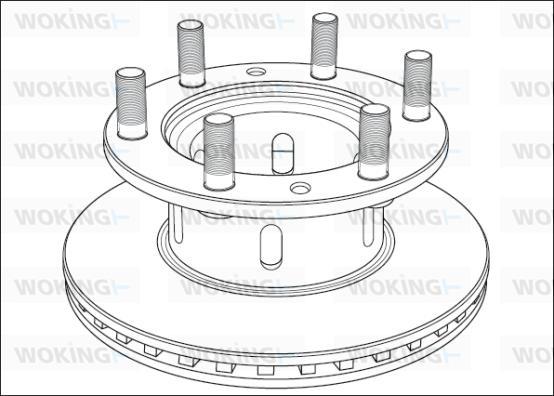 Woking NSA1001.20 - Əyləc Diski furqanavto.az