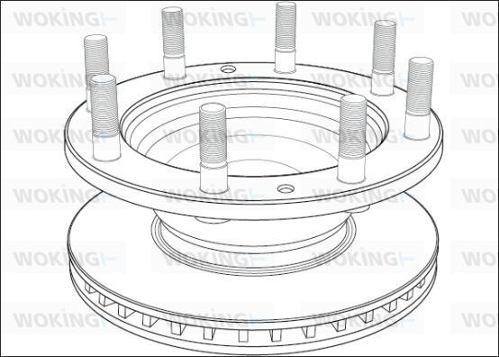 Woking NSA1003.20 - Əyləc Diski furqanavto.az