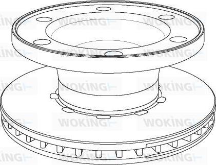 Woking NSA1076.20 - Əyləc Diski furqanavto.az