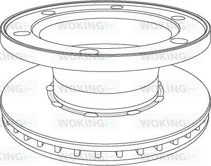 Woking NSA1077.20 - Əyləc Diski furqanavto.az