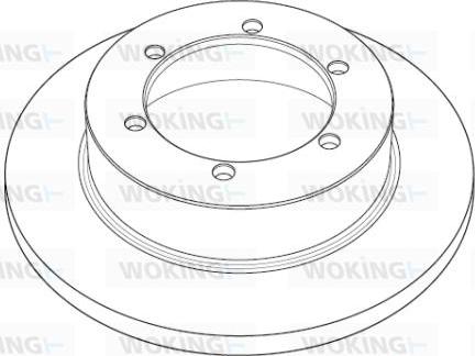 Woking NSA1191.10 - Əyləc Diski furqanavto.az