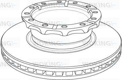 Woking NSA1158.20 - Əyləc Diski furqanavto.az