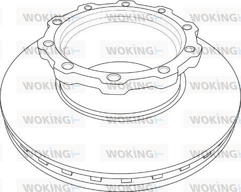 Woking NSA1207.20 - Əyləc Diski furqanavto.az