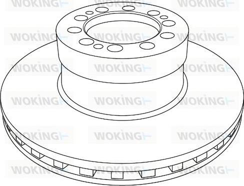 Woking NSA1233.20 - Əyləc Diski furqanavto.az