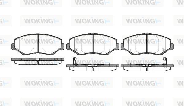 Woking P9993.00 - Əyləc altlığı dəsti, əyləc diski www.furqanavto.az