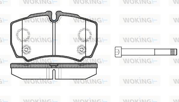 Woking P9493.10 - Əyləc altlığı dəsti, əyləc diski furqanavto.az