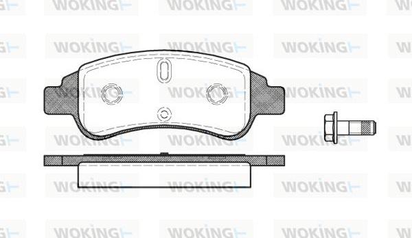 Woking P9403.30 - Əyləc altlığı dəsti, əyləc diski furqanavto.az