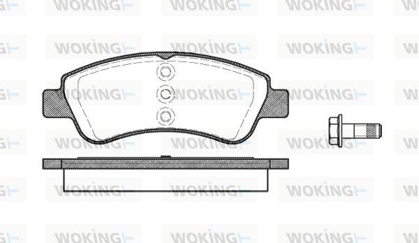 Woking P9403.20 - Əyləc altlığı dəsti, əyləc diski furqanavto.az