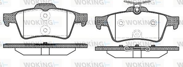 Woking P9423.40 - Əyləc altlığı dəsti, əyləc diski furqanavto.az