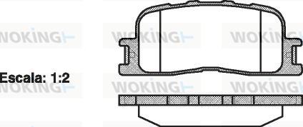 Woking P9543.00 - Əyləc altlığı dəsti, əyləc diski furqanavto.az